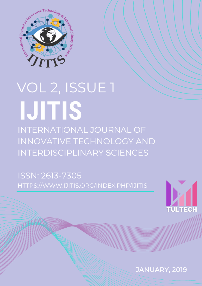 					View Vol. 2 No. 1 (2019): International Journal of Innovative Technology and Interdisciplinary Sciences
				