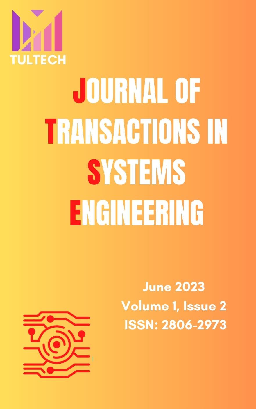 					View Vol. 1 No. 2 (2023): Journal of Transactions in Systems Engineering (JTSE)
				